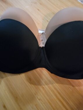 2 PACK- Black & Taupe Push-Up Bra - Strapless Option - Brand New